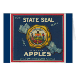 Manzanas del sello del estado de Idaho