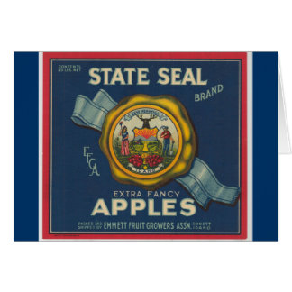 Manzanas del sello del estado de Idaho