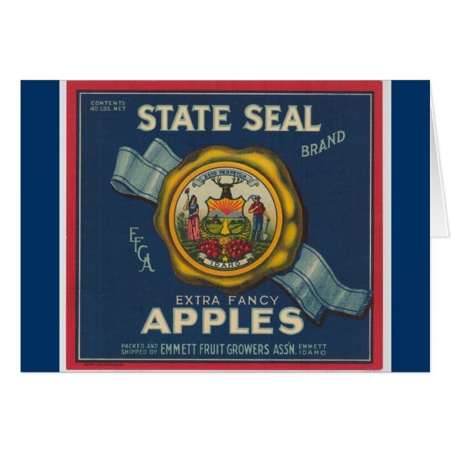 Manzanas del sello del estado de Idaho (Anverso (Horizontal))