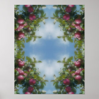 Manzanas Rojas En Foto De Pintura De Árbol Arte De