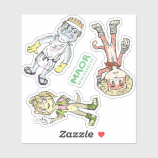 MAOR 4x4" Chibi Pegatina de fundido #1