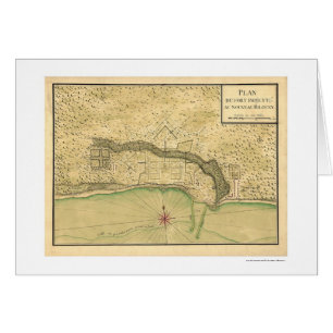 Mapa 1721 del fortalecimiento de Biloxi