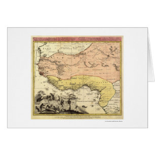 Mapa 1743 de las Áfricas occidentales