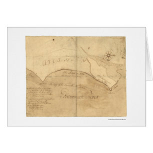 Mapa 1760 de Alexandría VA George Washington