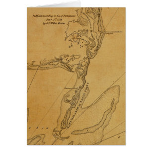 Mapa 1779 de Chatham, Massachusetts
