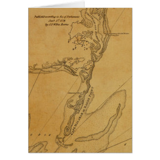 Mapa 1779 de Chatham, Massachusetts