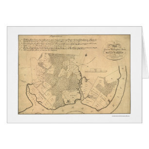 Mapa 1801 del Mt Vernon de la granja de general