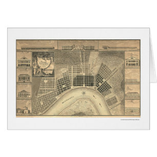 Mapa 1815 del plan de New Orleans