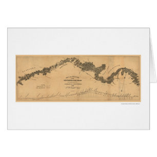 Mapa 1839 del ferrocarril de Gettysburg