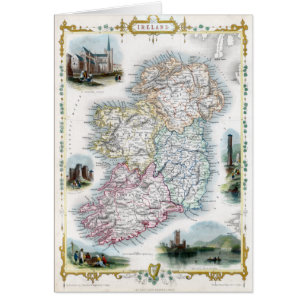 Mapa 1851 de Irlanda