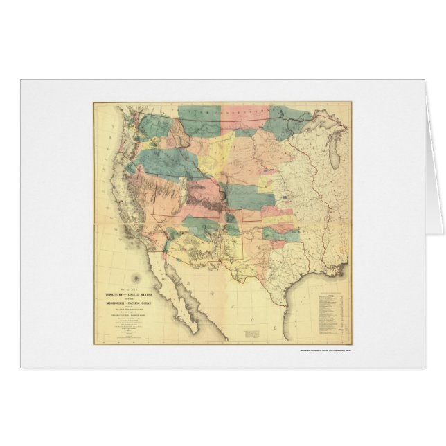 Mapa 1858 de la encuesta sobre el ferrocarril de (Anverso (Horizontal))