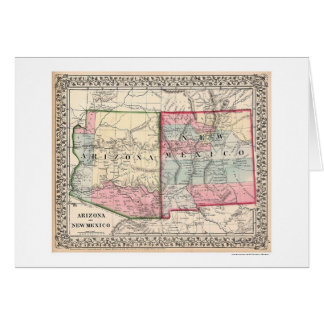 Mapa 1867 de Arizona New México