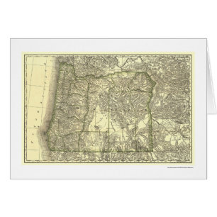 Mapa 1876 del ferrocarril de Oregon