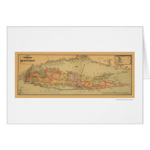 Mapa 1884 del ferrocarril de Long Island