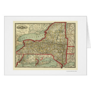 Mapa 1888 de la ciudad y de Nueva York del
