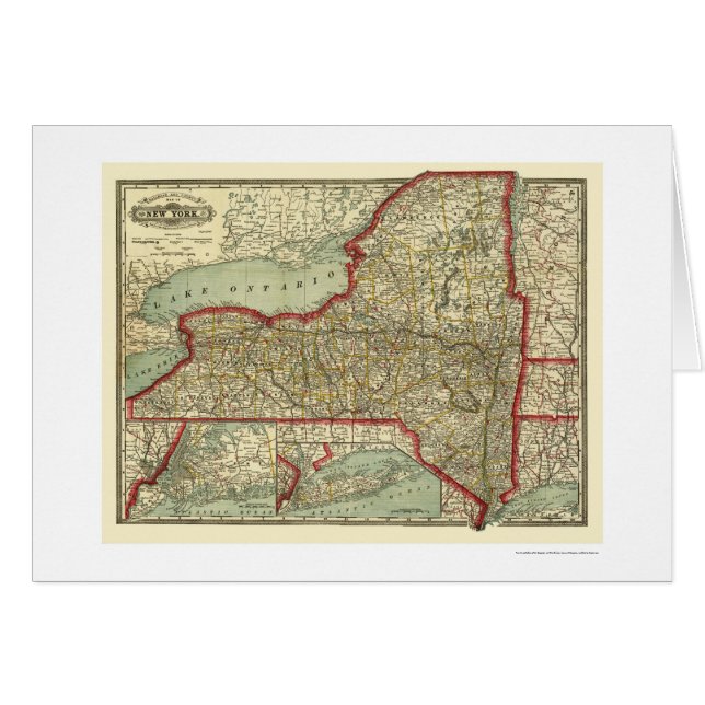 Mapa 1888 de la ciudad y de Nueva York del (Anverso (Horizontal))