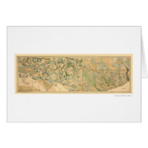 Mapa 1890 del ferrocarril de Baltimore y de Ohio
