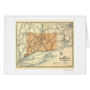 Mapa 1893 del ferrocarril de Connecticut