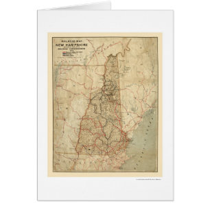 Mapa 1894 del ferrocarril de New Hampshire