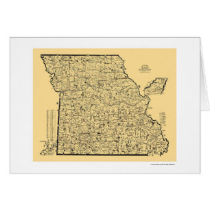 Mapa 1897 del ferrocarril de Missouri