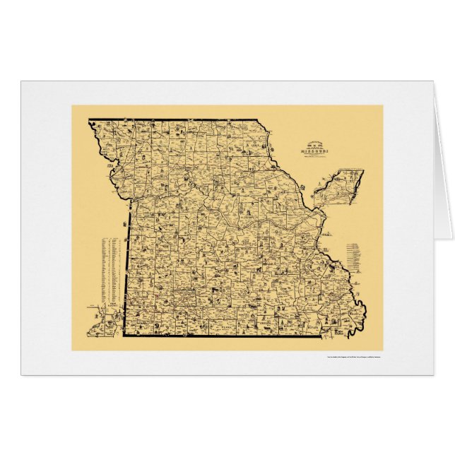 Mapa 1897 del ferrocarril de Missouri (Anverso (Horizontal))
