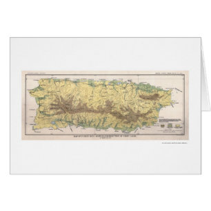 Mapa 1899 de la cosecha de Puerto Rico