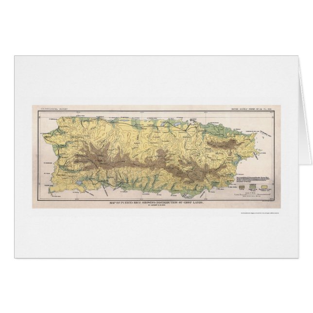 Mapa 1899 de la cosecha de Puerto Rico (Anverso (Horizontal))