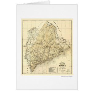 Mapa 1899 del ferrocarril de Maine