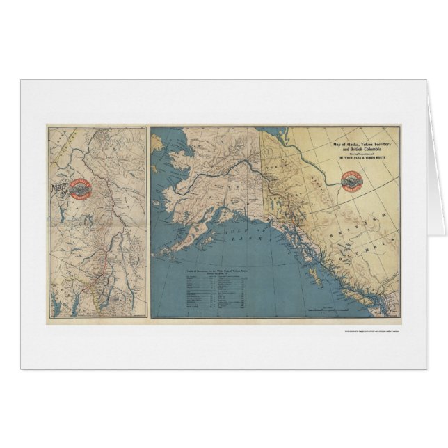 Mapa 1904 de Alaska del territorio del Yukón (Anverso (Horizontal))