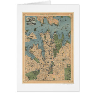 Mapa 1922 de Sydney Australia