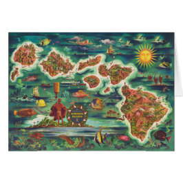Mapa 1950 de Dole de la pintura de aceite de