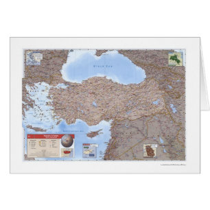 Mapa 2002 de Turquía y de Oriente Medio