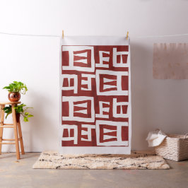 Mapa africano de gran escala en tela abstracta tri