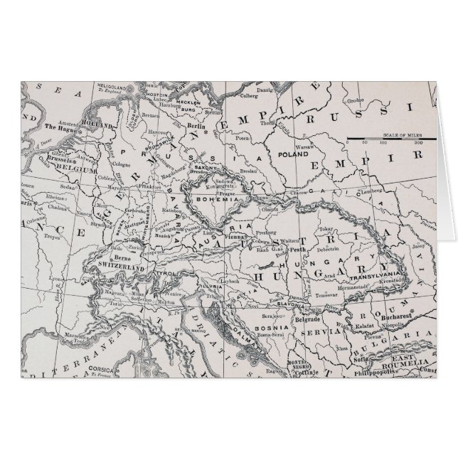 MAPA: ALEMANIA Y AUSTRIA (Anverso (Horizontal))