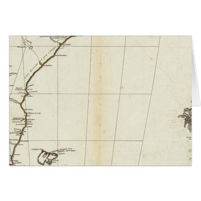 Mapa americano grabado sección sur (Anverso (Horizontal))