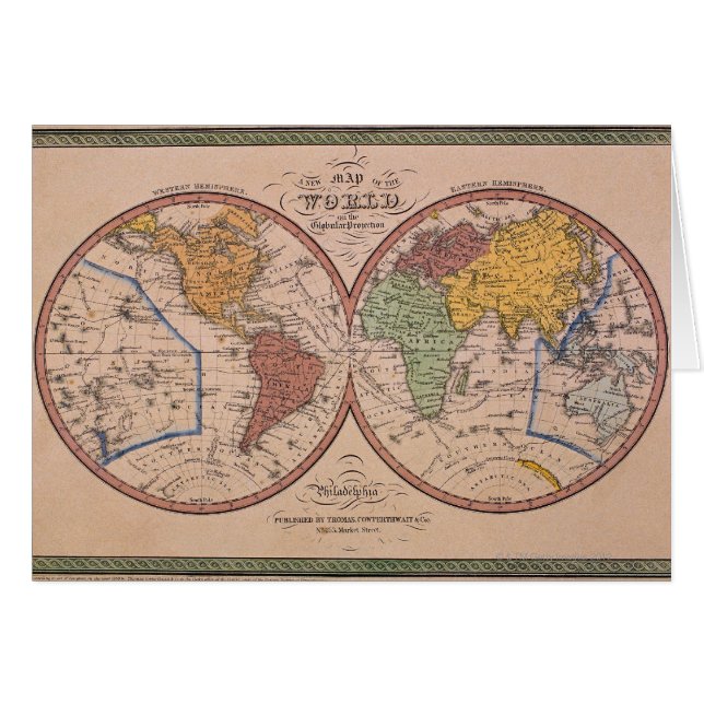 Mapa antiguo (Anverso (Horizontal))