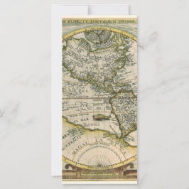 Mapa antiguo, 1596, América Sive Novus Orbis