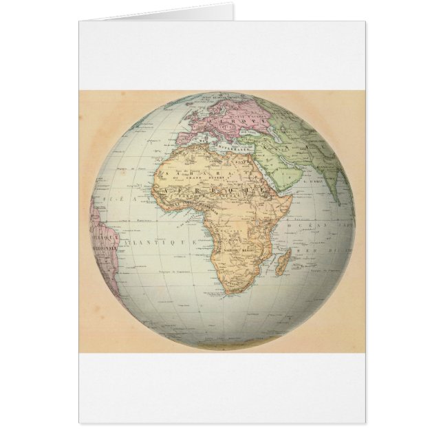 Mapa antiguo de África (Frente)