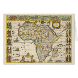 Mapa antiguo de África de Hondius y Jansson