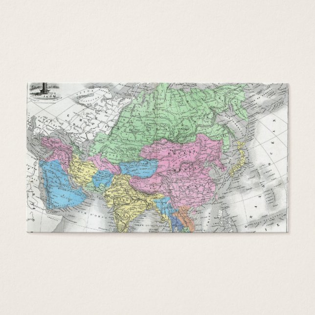 Mapa antiguo de Asia alrededor del siglo XIX (Frente)