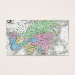 Mapa antiguo de Asia circa 1800s