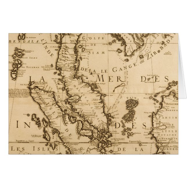 Mapa antiguo de Asia sudoriental el | 1687 (Anverso (Horizontal))