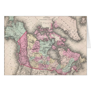 Mapa Antiguo de Canadá (1857)