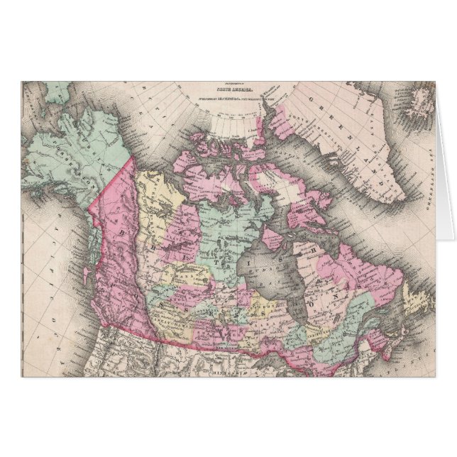Mapa Antiguo de Canadá (1857) (Anverso (Horizontal))