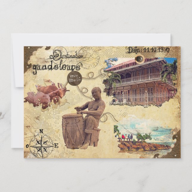 Mapa antiguo de Guadalupe (Anverso)