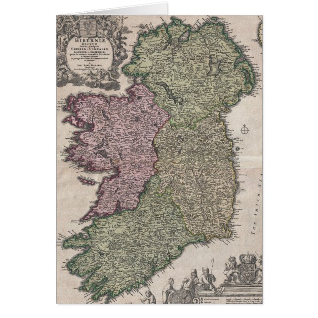 Mapa Antiguo de Irlanda (1716) (Frente)