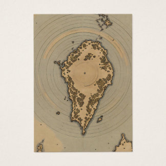Mapa Antiguo de Isla de Cartografía Fantástica Vin