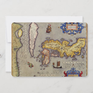 Mapa antiguo de Japón por Mercator y Hondius