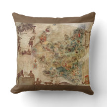 MAPA ANTIGUO DE LA ALMOHADA DE POLONIA