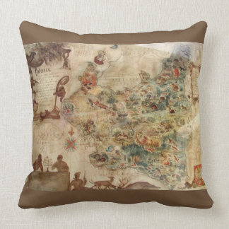 MAPA ANTIGUO DE LA ALMOHADA DE POLONIA